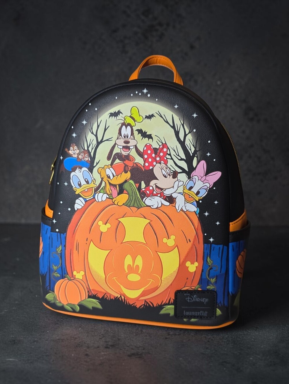 Loungefly Disney Mickey & Friends Halloween Glow Mini Backpack Nwt